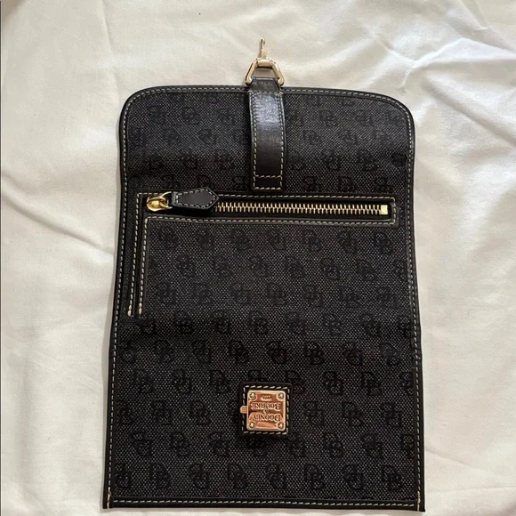 Dooney & Bourke Black Logo Jacquard Satchel with Matching Wallet - Picture 9 of 14